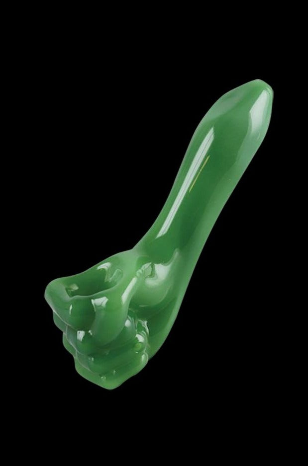 Green Fist Glass Hand Pipe Tube Best Sales Price - Smoking Pipes