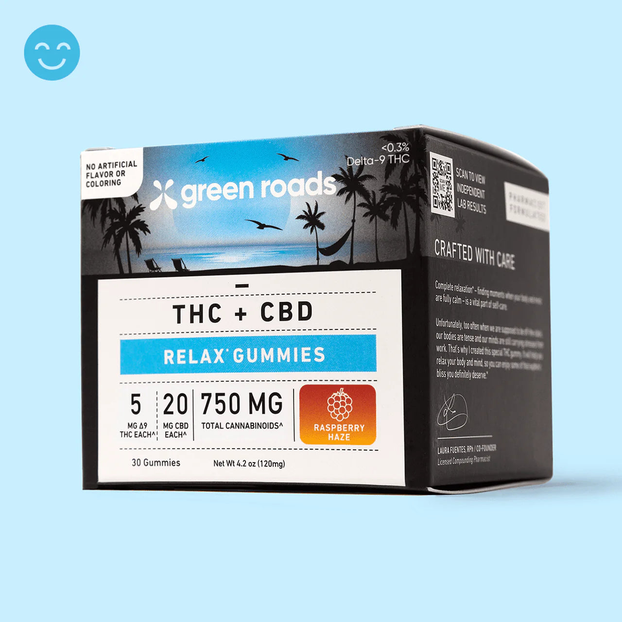 Green Roads Raspberry Haze THC Relax Gummies - (30ct) 750mg Best Sales Price - Gummies