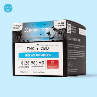 Green Roads Strawberry Sunset THC Relax Gummies - (30ct) 900mg Best Sales Price - Gummies