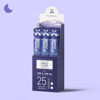 Green Roads Sweet Sleep Broad Spectrum CBD Nightly Dose - (2ml) 25mg (12pk) Best Sales Price - Tincture Oil