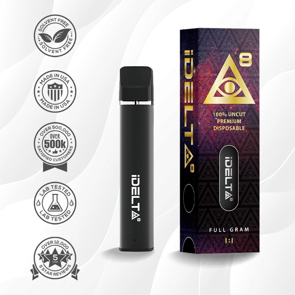 iDELTA8 Gold – Disposable Delta 8 Vape Pen + CBD 1 and 2 Gram 1:1 Best Sales Price - Vape Pens