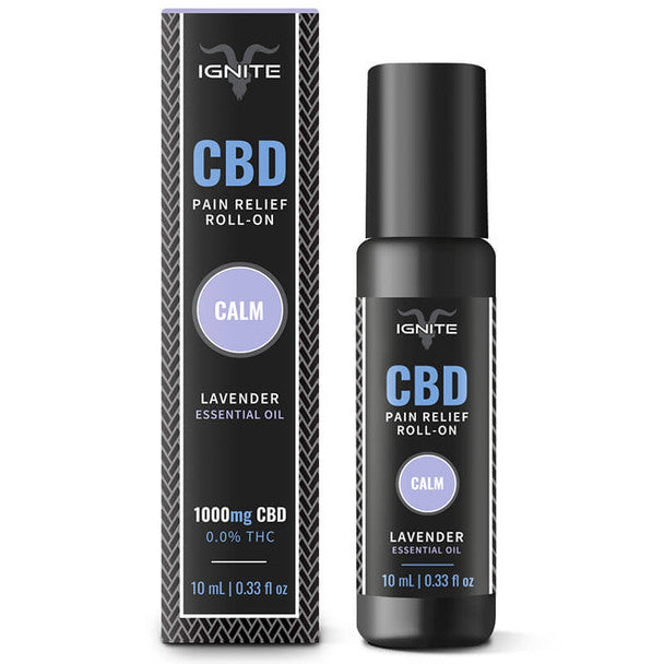 IGNITE CBD - CBD Topical Roll-On Oil Lavender 1000MG Best Sales Price - Topicals