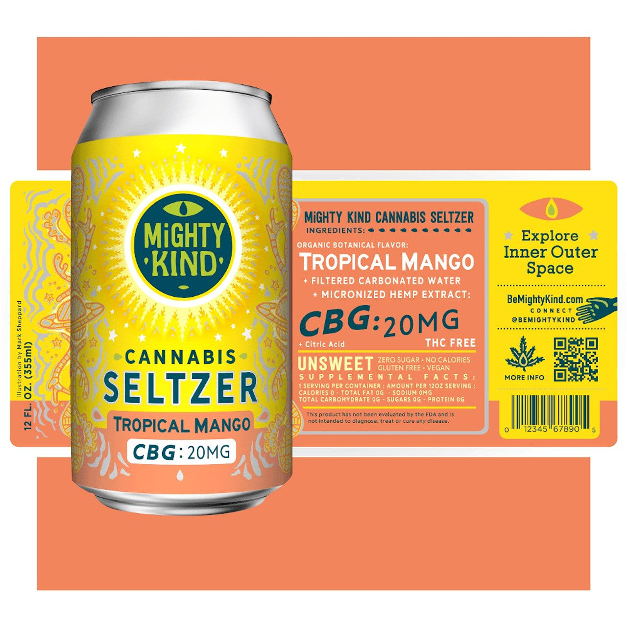 Mighty Kind Tropical Mango CBG Beverage Drinks Best Sales Price - Edibles