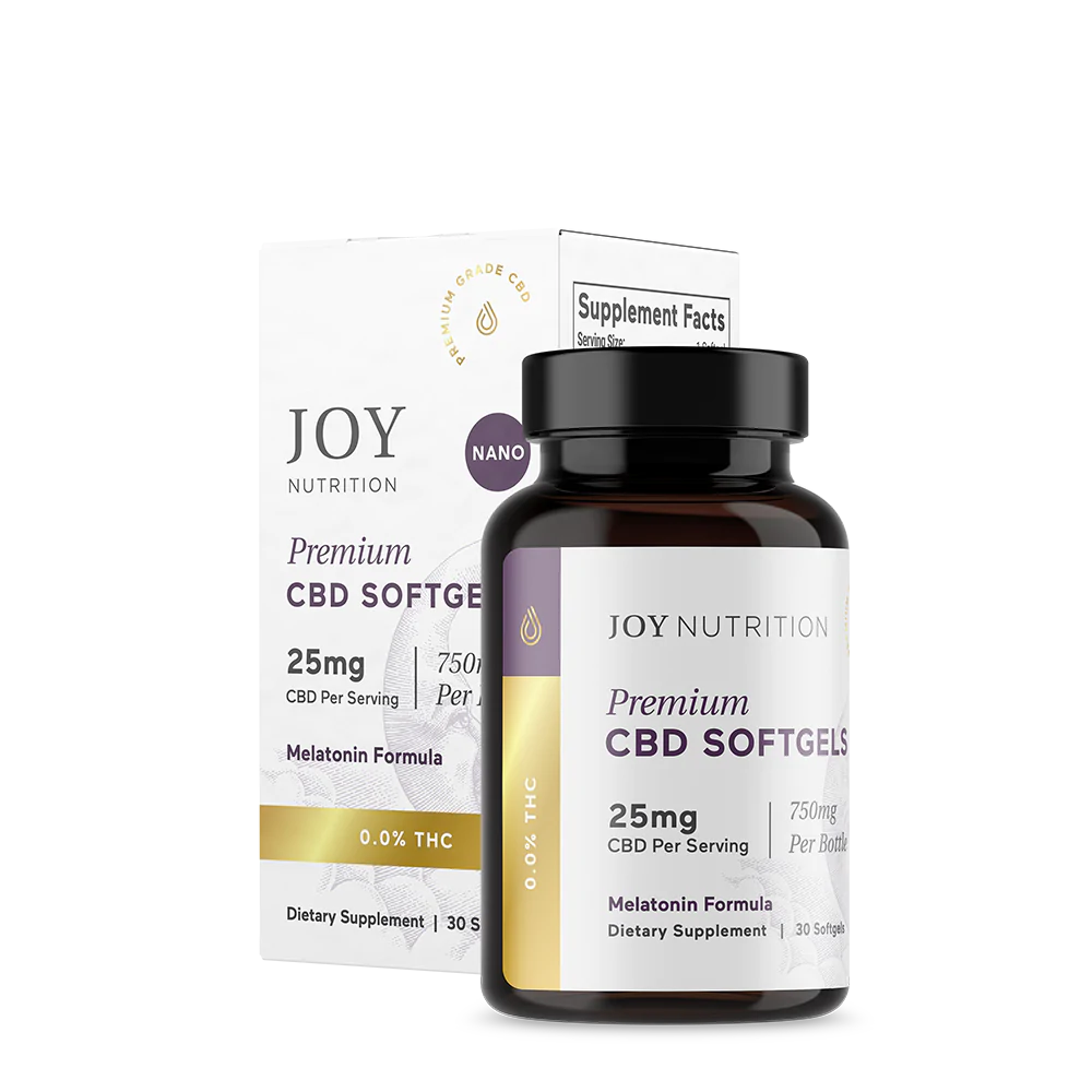 Joy Organics Premium Broad Spectrum CBD Softgels with Melatonin & CBN for Sleep Best Sales Price - Gummies