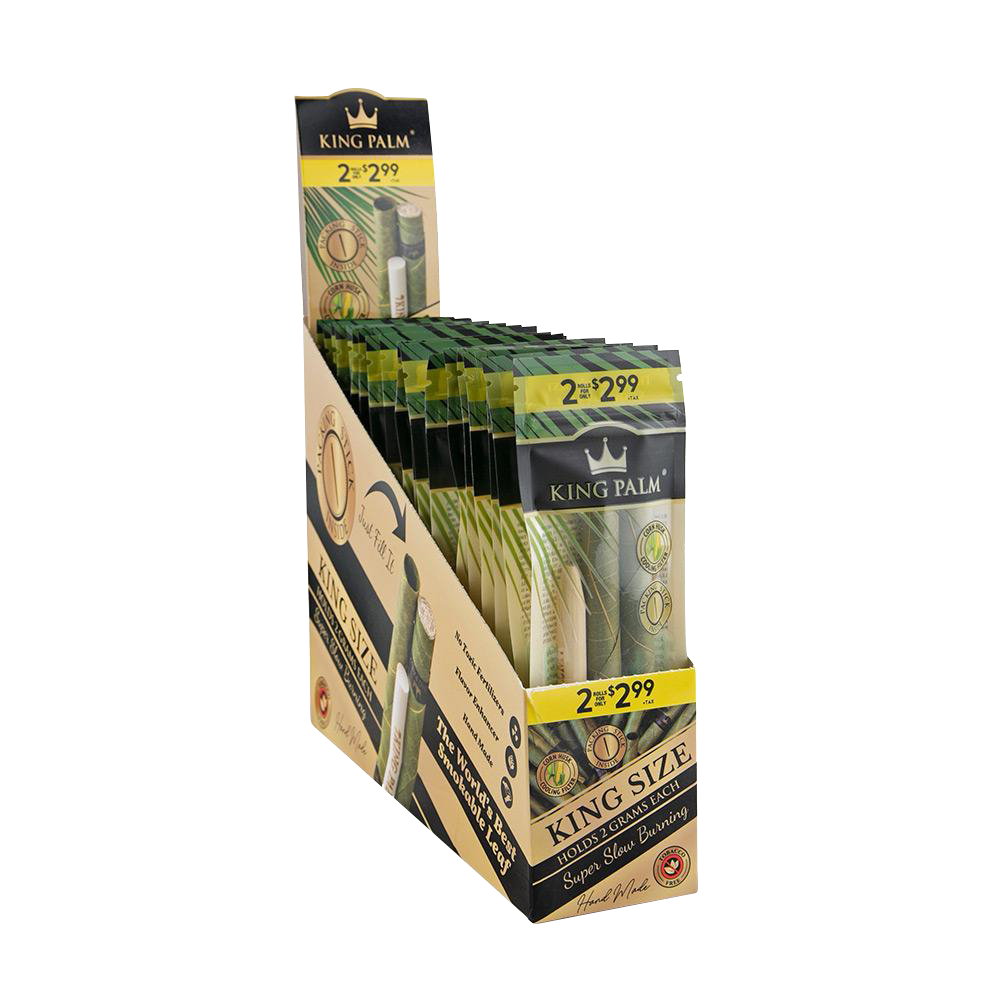 King Palm Kingsize Pre-Roll Wraps - 40 Total Rolls Bulk Best Sales Price - Pre-Rolls