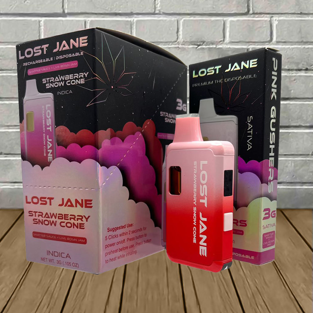 Lost Jane Shatter Sauce + Live Rosin Jam Disposable 3g Best Sales Price - Vape Pens