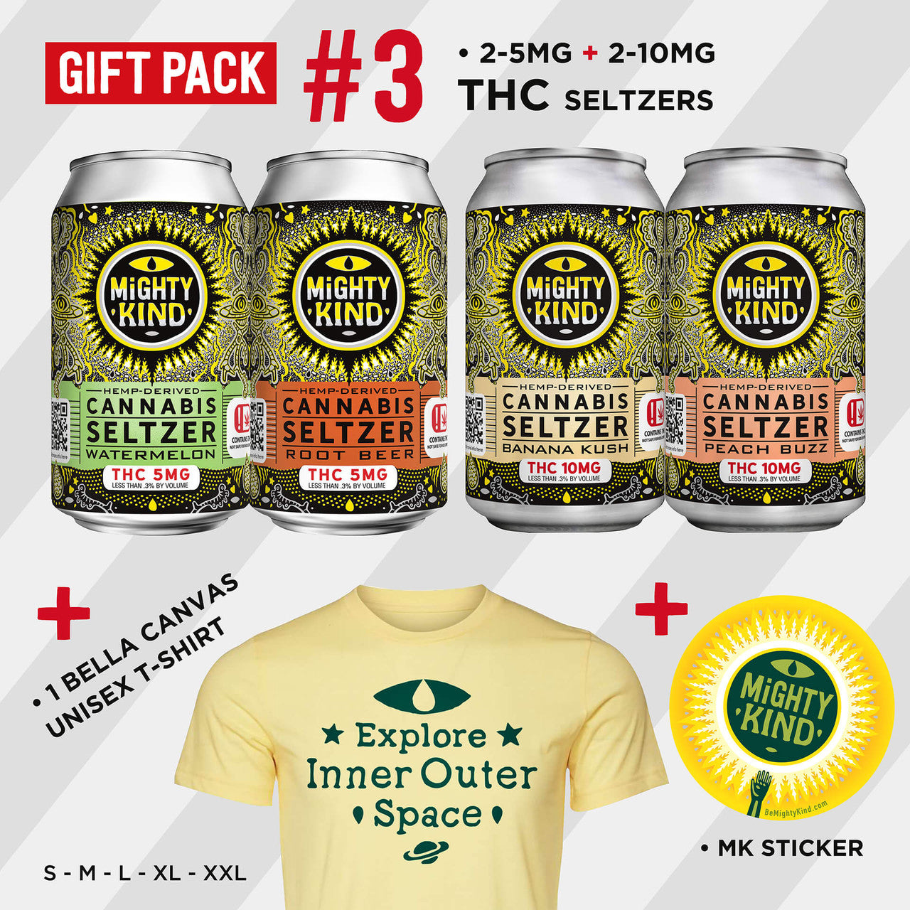 Mighty Kind Gift Pack D9 5mg and 10mg Beverage Drinks Best Sales Price - Edibles