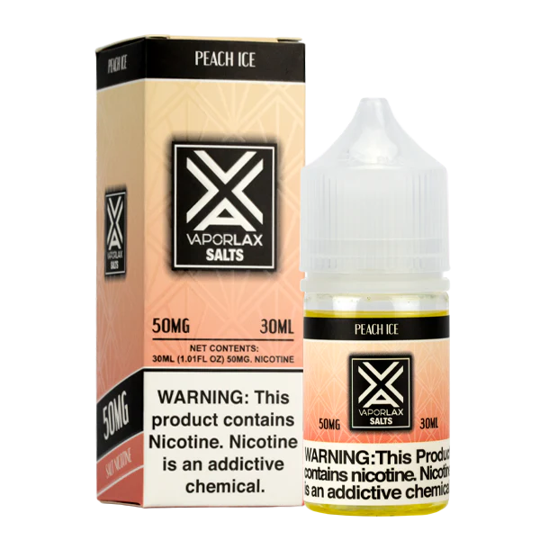 VAPORLAX Salt Peach Ice Best Sales Price - eJuice