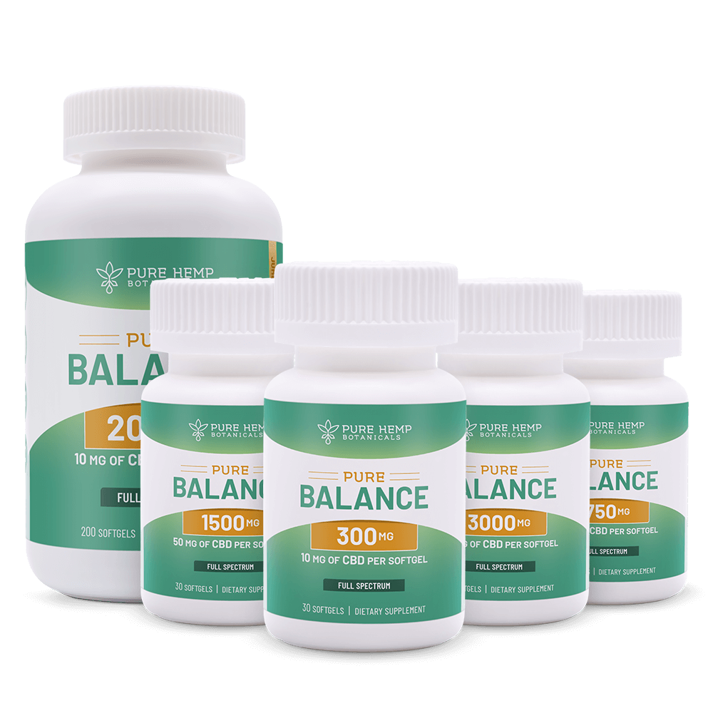 Pure Balance Full Spectrum CBD Softgels by Pure Hemp Botanicals Best Sales Price - Edibles
