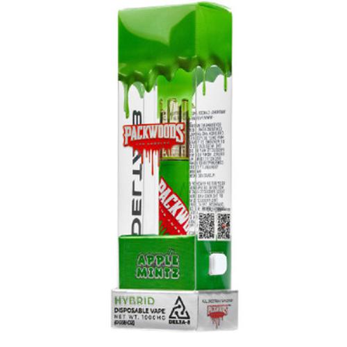 Packwoods - Delta 8 Vape - Packwoods x FLO Cartridge - Apple Mintz - 1100mg Best Sales Price - Vape Cartridges