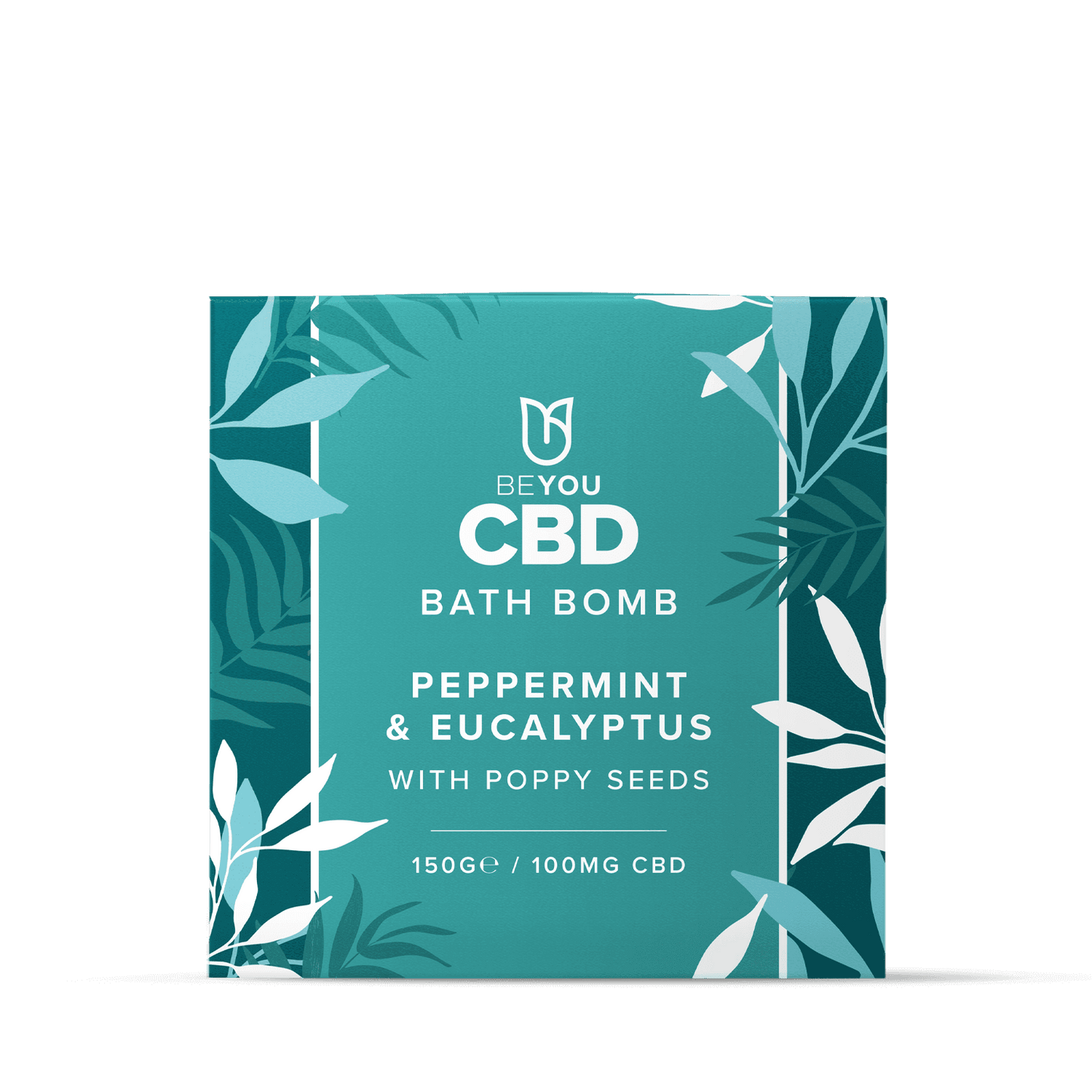 BeYou CBD Bath Bomb - Peppermint & Eucalyptus with poppy seeds Best Sales Price - Beauty