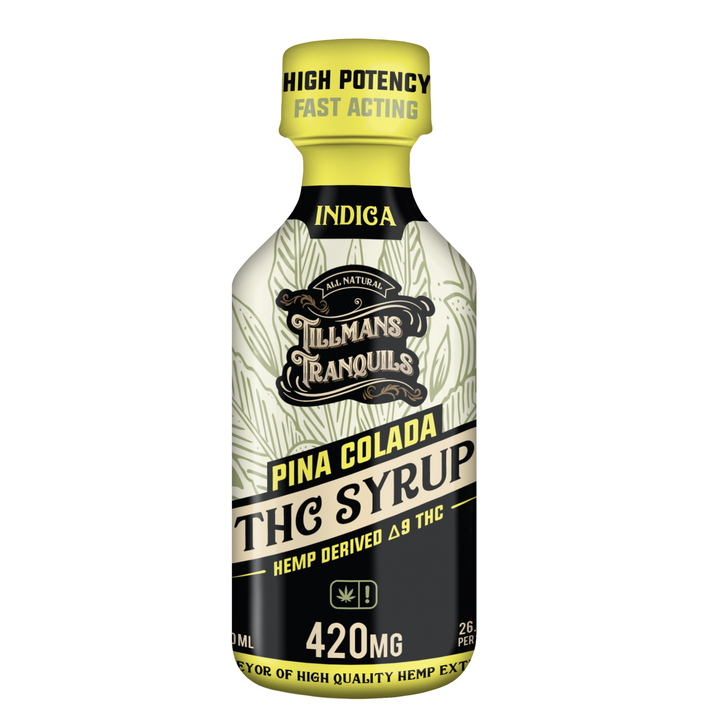 Tillmans Tranquils Piña Colada Delta 9 THC Syrup – 420mg Best Sales Price - Edibles