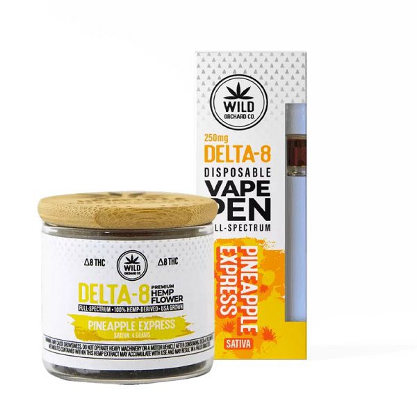 Wild Orchard Bundle | Delta 8 Hemp Flower 4g Jar and Vape Pen 250mg Best Sales Price - Vape Pens