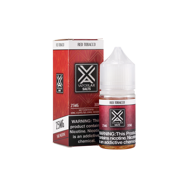 Red Tobacco VaporLax Salt Best Sales Price - eJuice