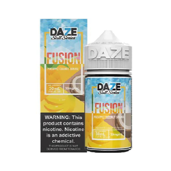 Strawberry Banana Apple Iced 7 Daze Fusion TFN Salt Nic E-Juice 30ml Best Sales Price - Salt Nic Vape Juice