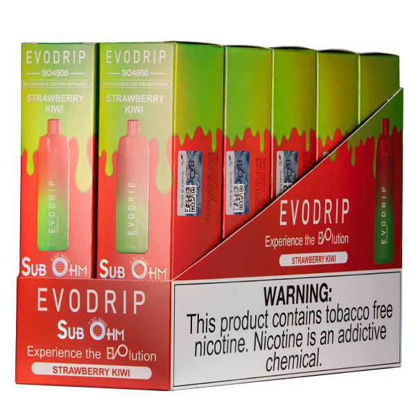 Strawberry Kiwi EVODRIP SO4500 Best Sales Price - Disposables