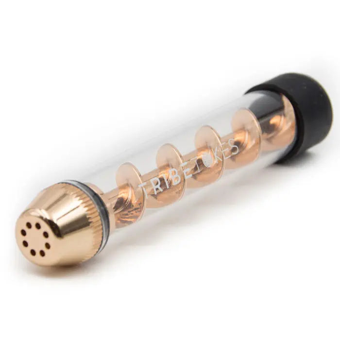 TribeTokes The Phoenix Glass Blunt Twist Pipe Rose Gold Best Sales Price - Vape Cartridges
