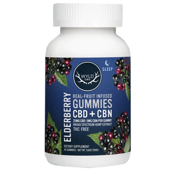 WYLD CBD Edible ELDERBERRY Gummies 25MG Best Sales Price - Gummies