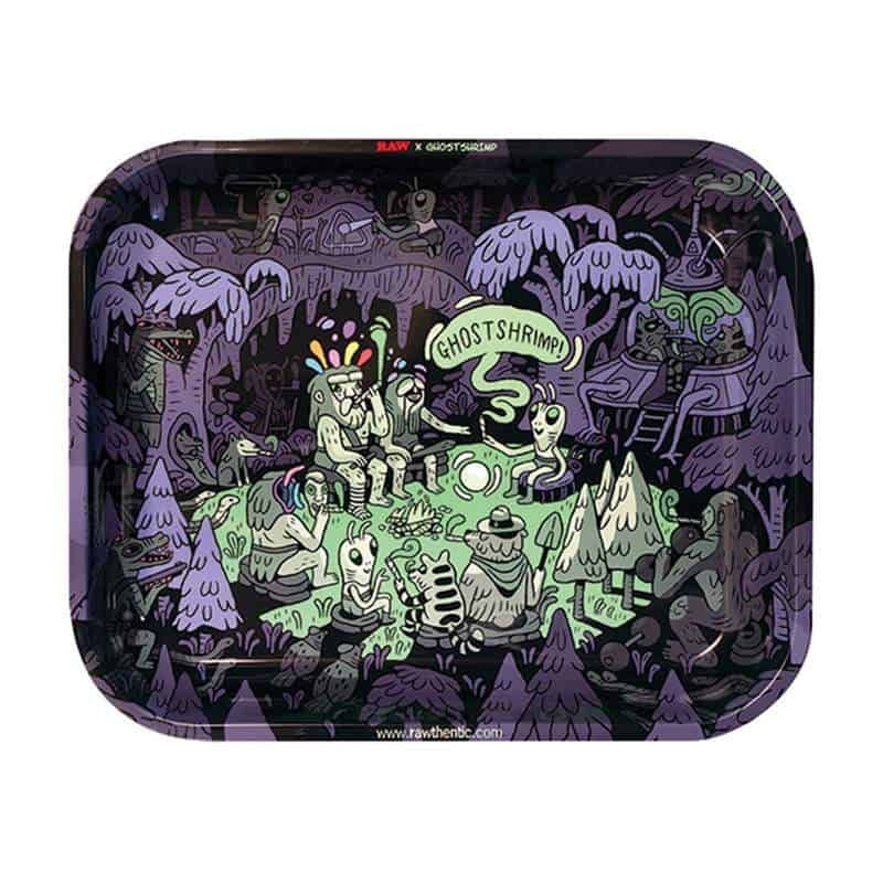 RAW Ghostshrimp Tray Halloween Edition Extra Large Best Sales Price - Rolling Papers & Supplies