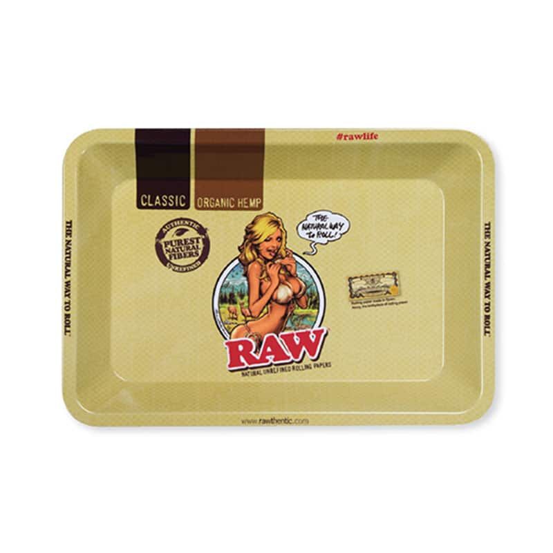 Raw Girl Rolling Tray Mini Best Sales Price - Rolling Papers & Supplies