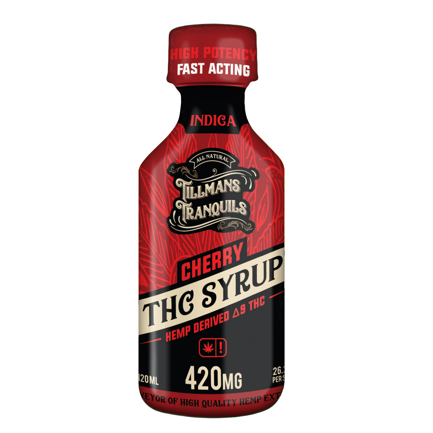 Tillmans Tranquils Cherry Delta 9 THC Syrup – 420mg Best Sales Price - Edibles