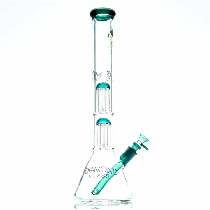 Diamond Glass Crystal Weld Tree Perc Bong Best Sales Price - Bongs