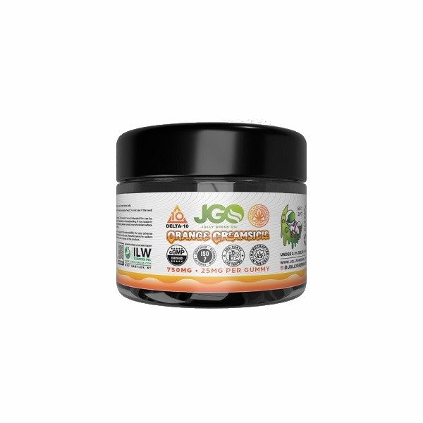 JGO Orange Creamsicle DELTA 10 Gummies 750mg Best Sales Price - Gummies