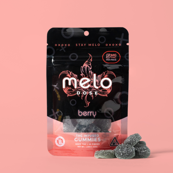 Melo Dose β Berry 50MG Delta-9 THC Gummies Best Sales Price - Gummies
