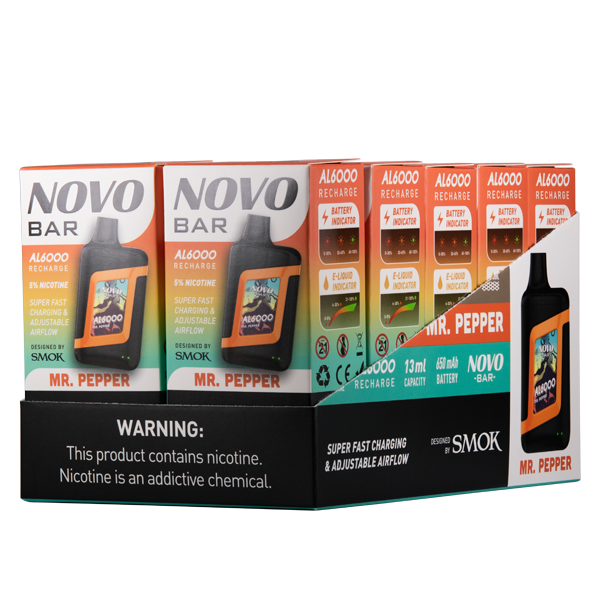 Mr. Pepper Novo Bar AL6000 Best Sales Price - Disposables