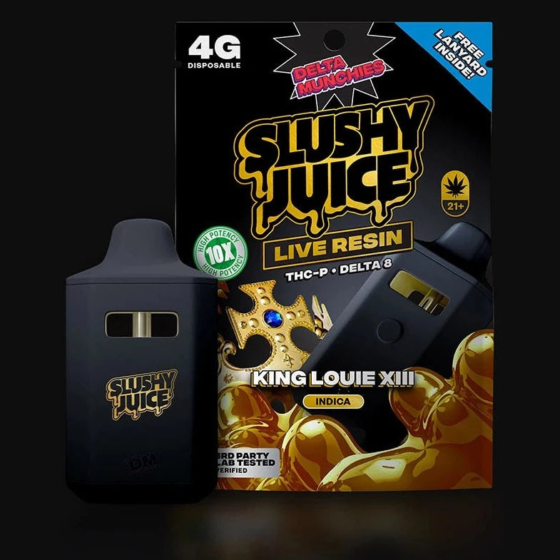 Delta Munchies King Louie XIII Slushy Juice 4G THC-P Vape TenVape Delta Munchies King Louie XIII Slushy Juice 4G THC-P Vape TenVape