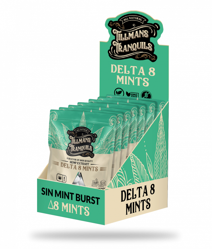 Tillmans Tranquils Sin Mint Burst Delta 8 THC Mints Best Sales Price - Edibles