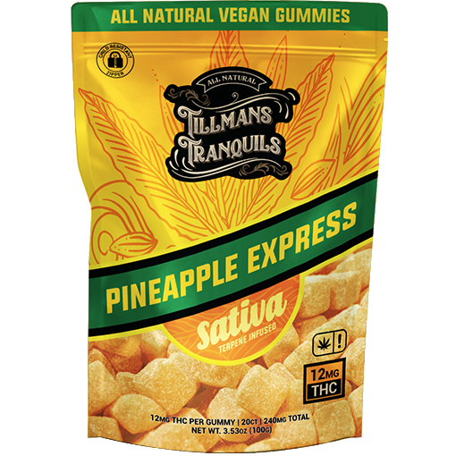 Tillmans Tranquils Pineapple Express Gummies 240mg Delta 9 THC Sativ