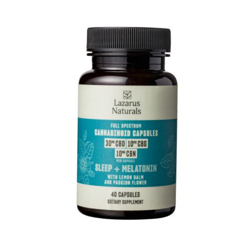 Full Spectrum CBD Capsules for Sleep with CBG, CBN & Melatonin β Lazarus Naturals Best Sales Price - Edibles