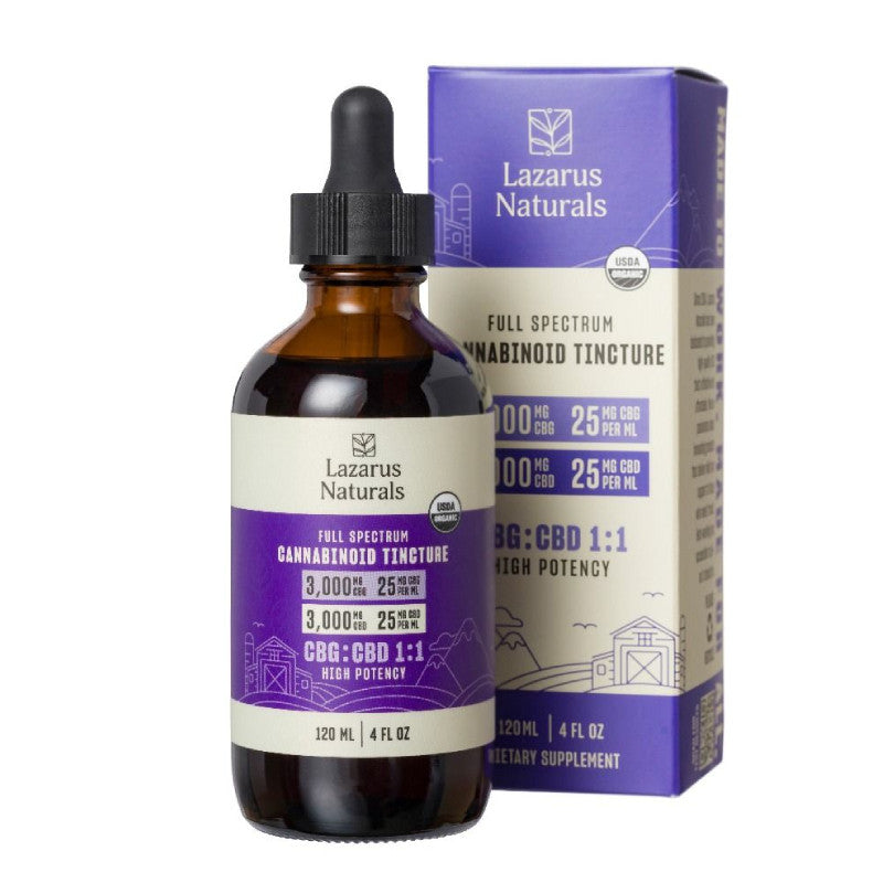 Full Spectrum CBD Oil Tincture with CBG – Lazarus Naturals Best Sales Price - Tincture Oil