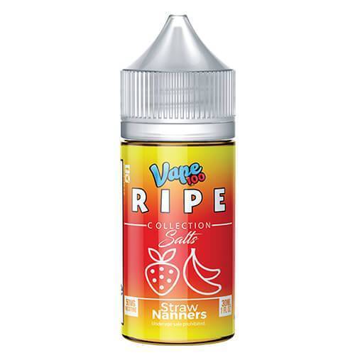 Straw Nanners by Vape 100 Ripe Collection Salts 30ml Best Sales Price - eJuice