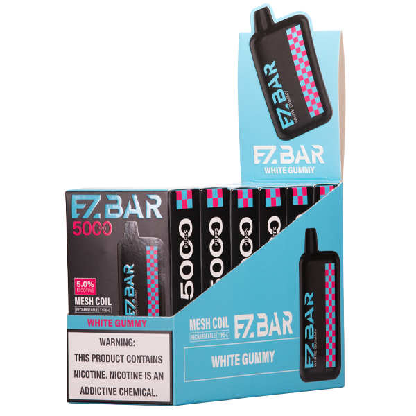 White Gummy EZBAR 5000 Best Sales Price - Disposables