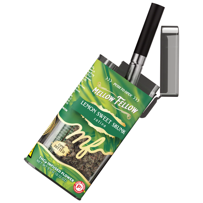 THCp 3.5g Infused Flower + One Hitter - Lemon Sweet Skunk (Sativa)