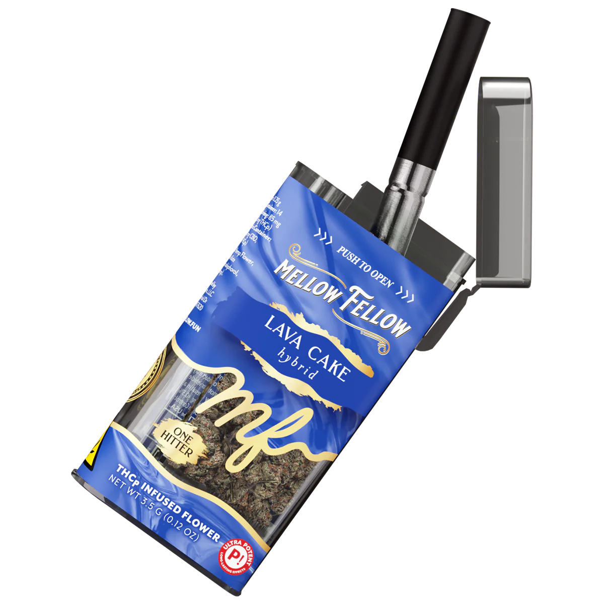 THCp 3.5g Infused Flower + One Hitter - Lava Cake (Hybrid)