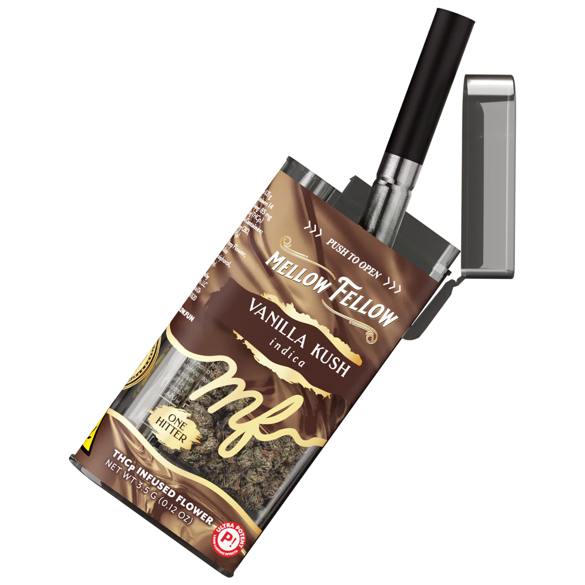 THCp 3.5g Infused Flower + One Hitter - Vanilla Kush (Indica)