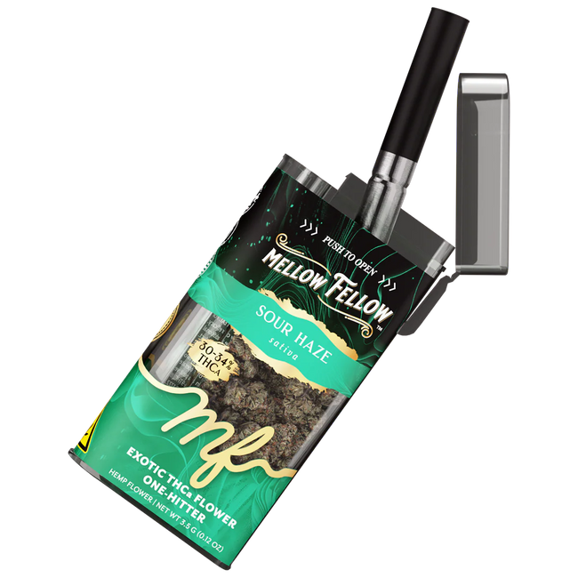 THCa 3.5g Exotic Flower + One Hitter - Sour Haze (Sativa)