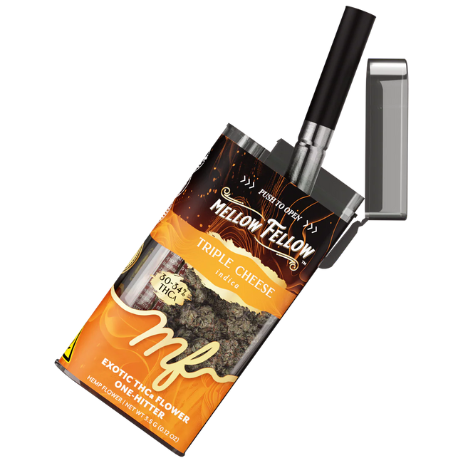 THCa 3.5g Exotic Flower + One Hitter - Triple Cheese (Indica)