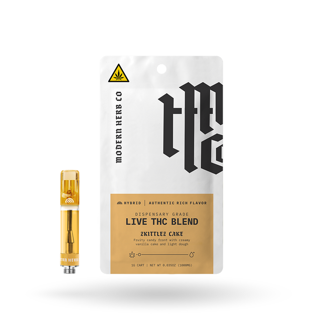 The Hemp Collect Live THC Vape Cartridge: Zkittlez Cake (Hybrid) 1g