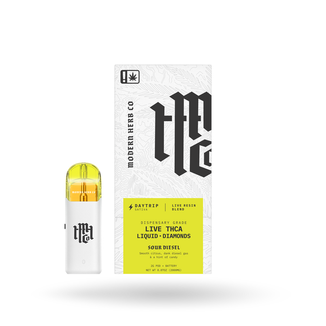 THCa Pod Kit Live Resin Liquid Diamonds: Sour Diesel (Sativa) - 2g