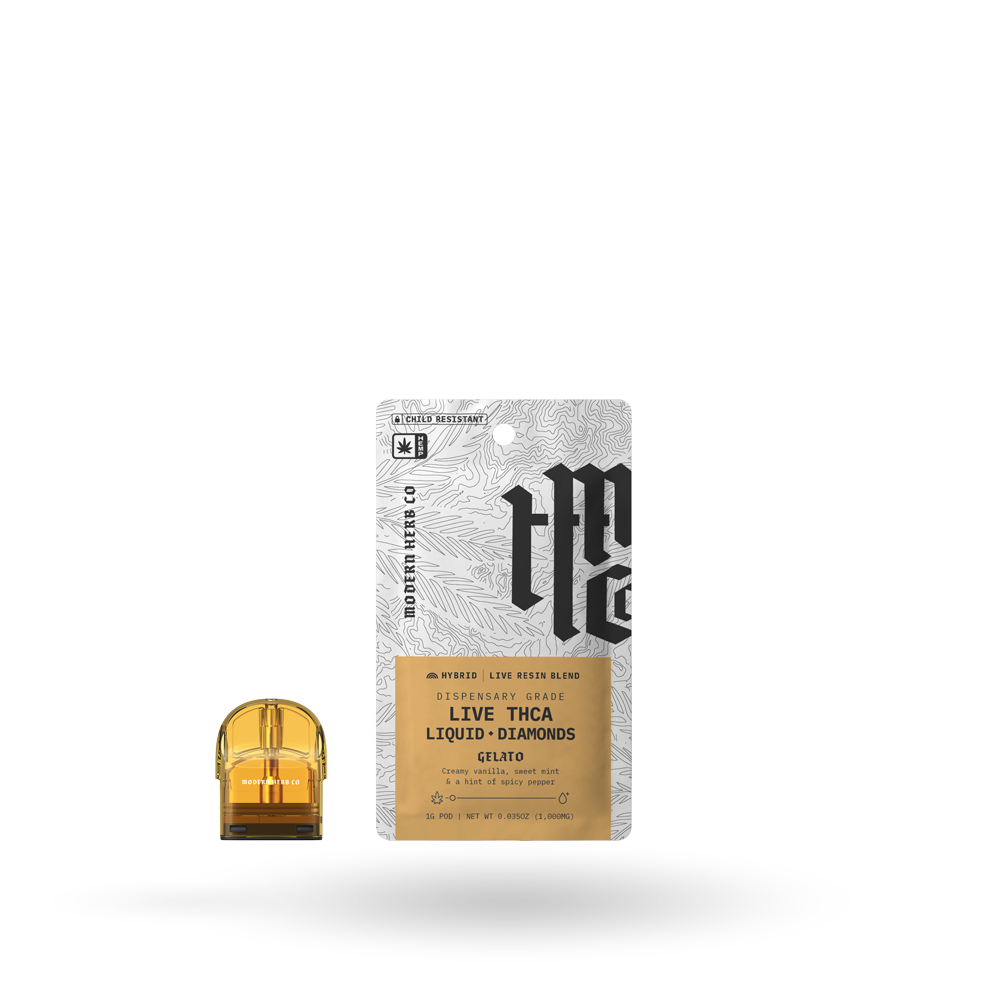 THCa Pod Refill Live Resin Liquid Diamonds: Gelato (Hybrid) - 1g