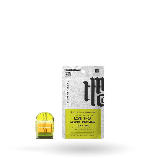 THCa Pod Refill Live Resin Liquid Diamonds:Jack Herer (Sativa) - 2g