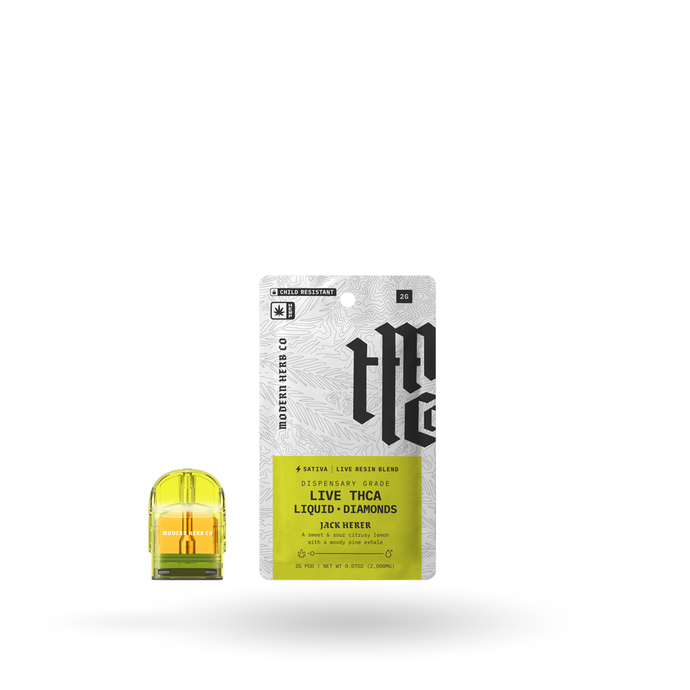 THCa Pod Refill Live Resin Liquid Diamonds: Jack Herer (Sativa) - 1g