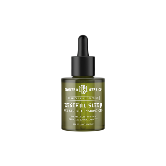 Live Resin CBD Tincture: 1500mg (Indica)