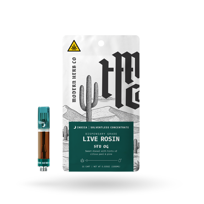 THCa Rosin Vape Cartridge: SFV OG (Indica), 1g Best Sales Price - Vape Cartridges