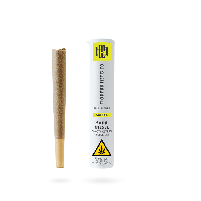 The Hemp Collect Pre Roll THCa Flower: Sour Diesel (Sativa), 1g