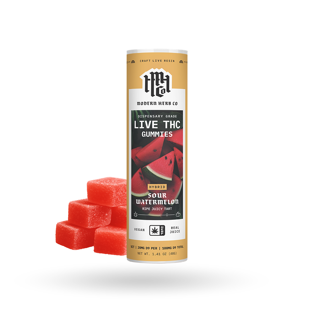 The Hemp Collect Live Resin D9 THC Gummies: Sour Watermelon (Hybrid), 5ct